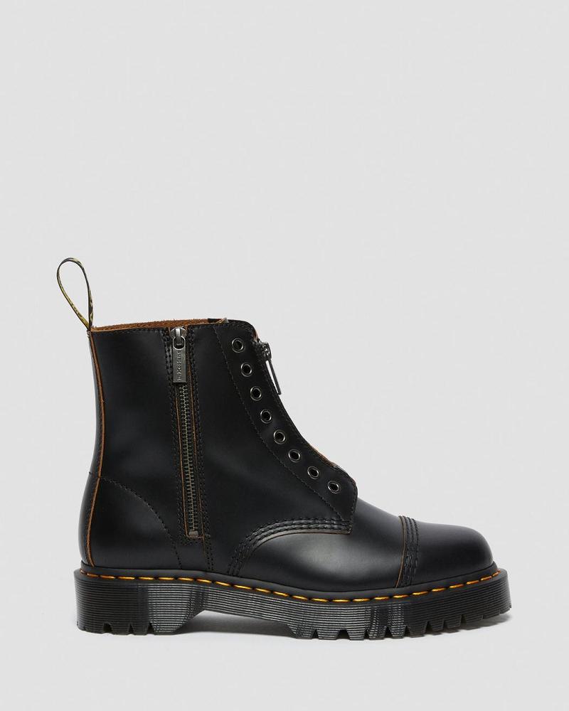 Men's Dr Martens 1460 Laceless Bex Leather Ankle Boots Black | AU 414GSO